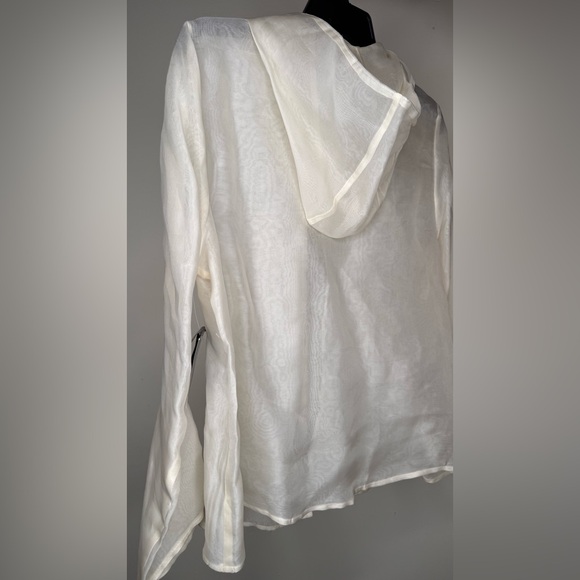 VALERIE STEVENS PURE SILK SHEER HOODIE - Picture 7 of 8